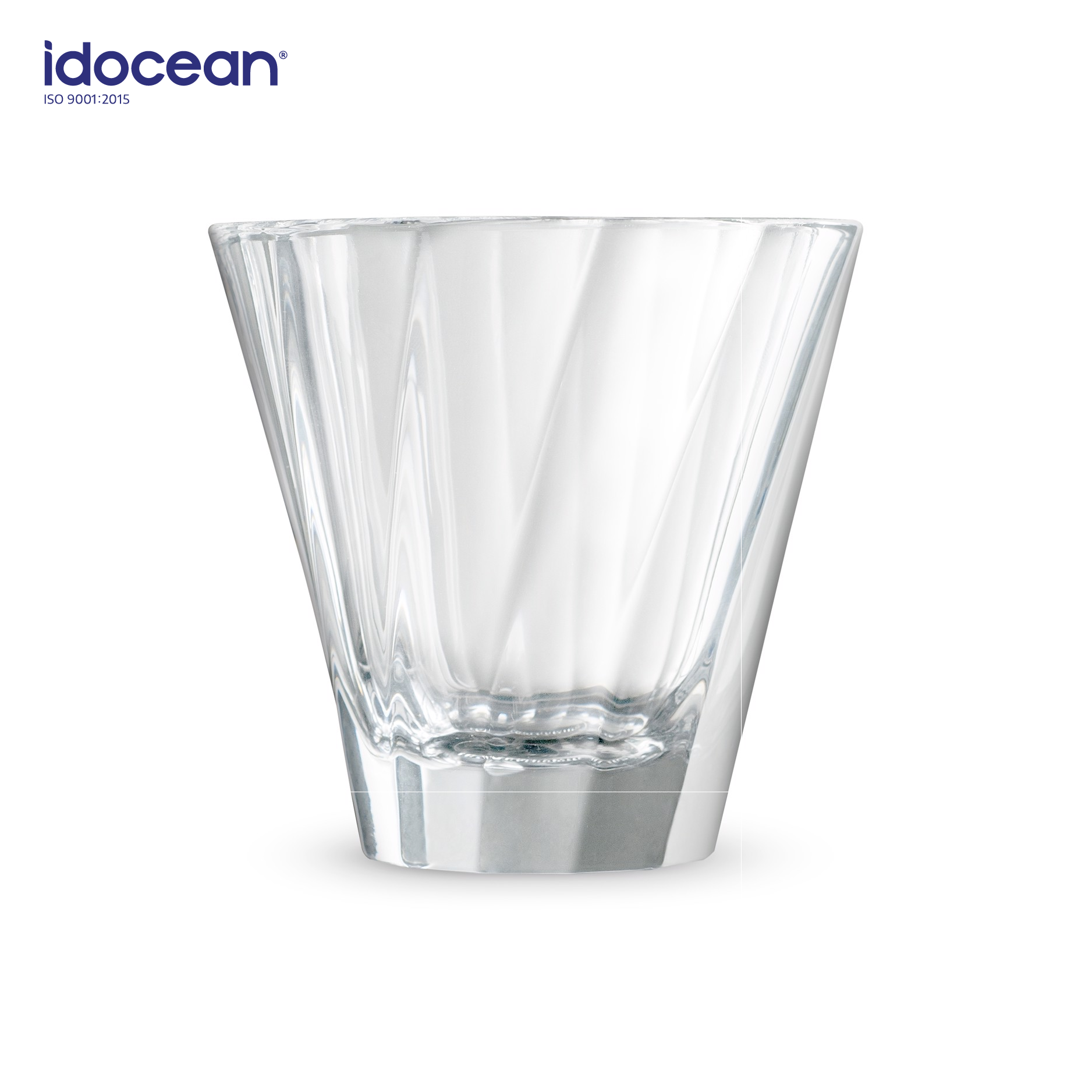 Ly Thuỷ Tinh Hoa Văn Cappuccino 180ml LOVERAMICS - Bộ Sưu Tập Ly Twisted