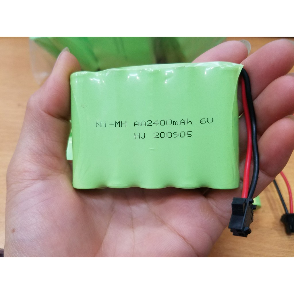 Pin 6v 2400mah chân dăm đen càng cua dung lượng cao dùng cho xe điều khiên,hàng chất lượng cao giá tốt