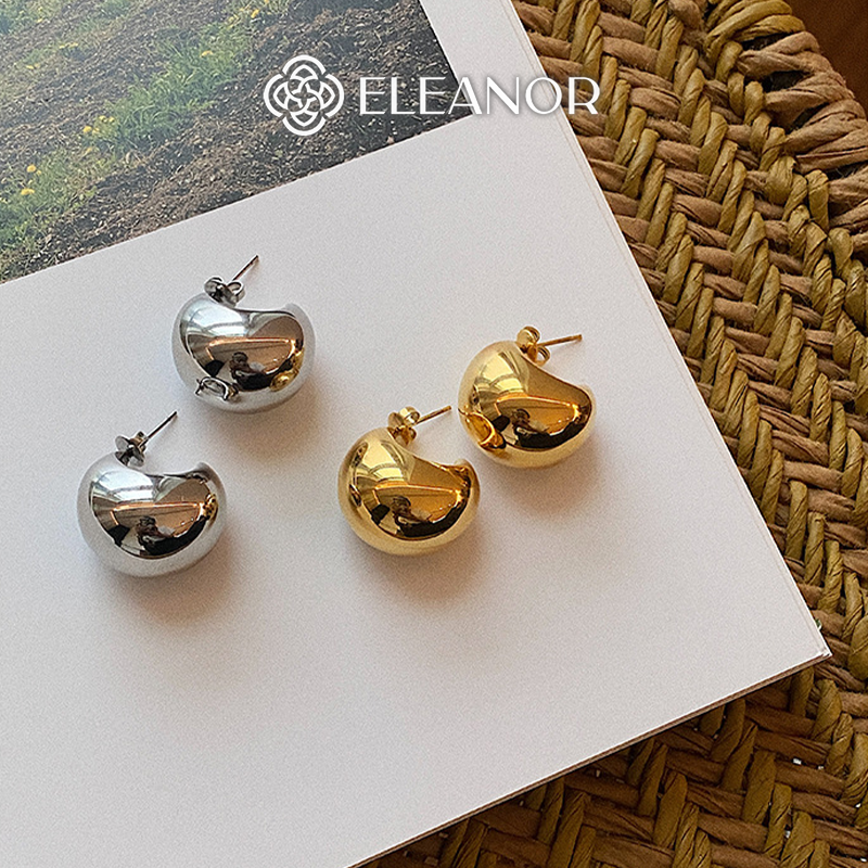  Bông tai nữ chuôi bạc 925 Eleanor Accessories khuyên tai hình mặt trăng phụ kiện trang sức 6577 