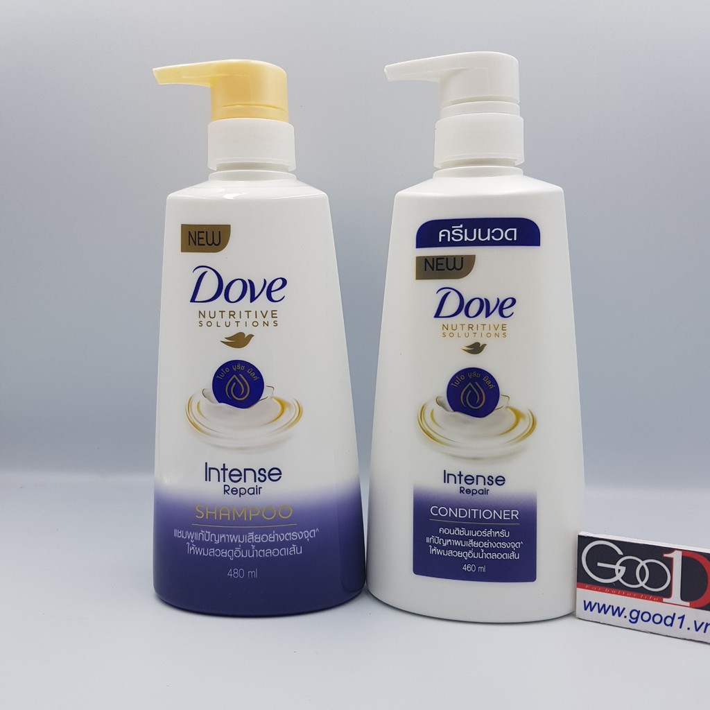 Dầu gội đầu Dove 480ml Intense Repair -Hàng nội địa Thái Lan