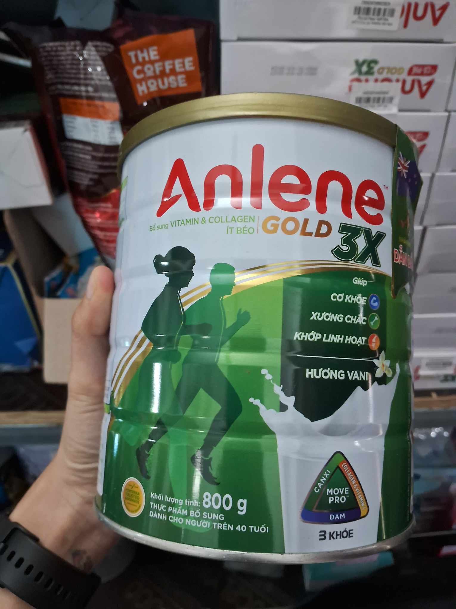 Sữa bột Anlene Gold Movepro Vani 800g