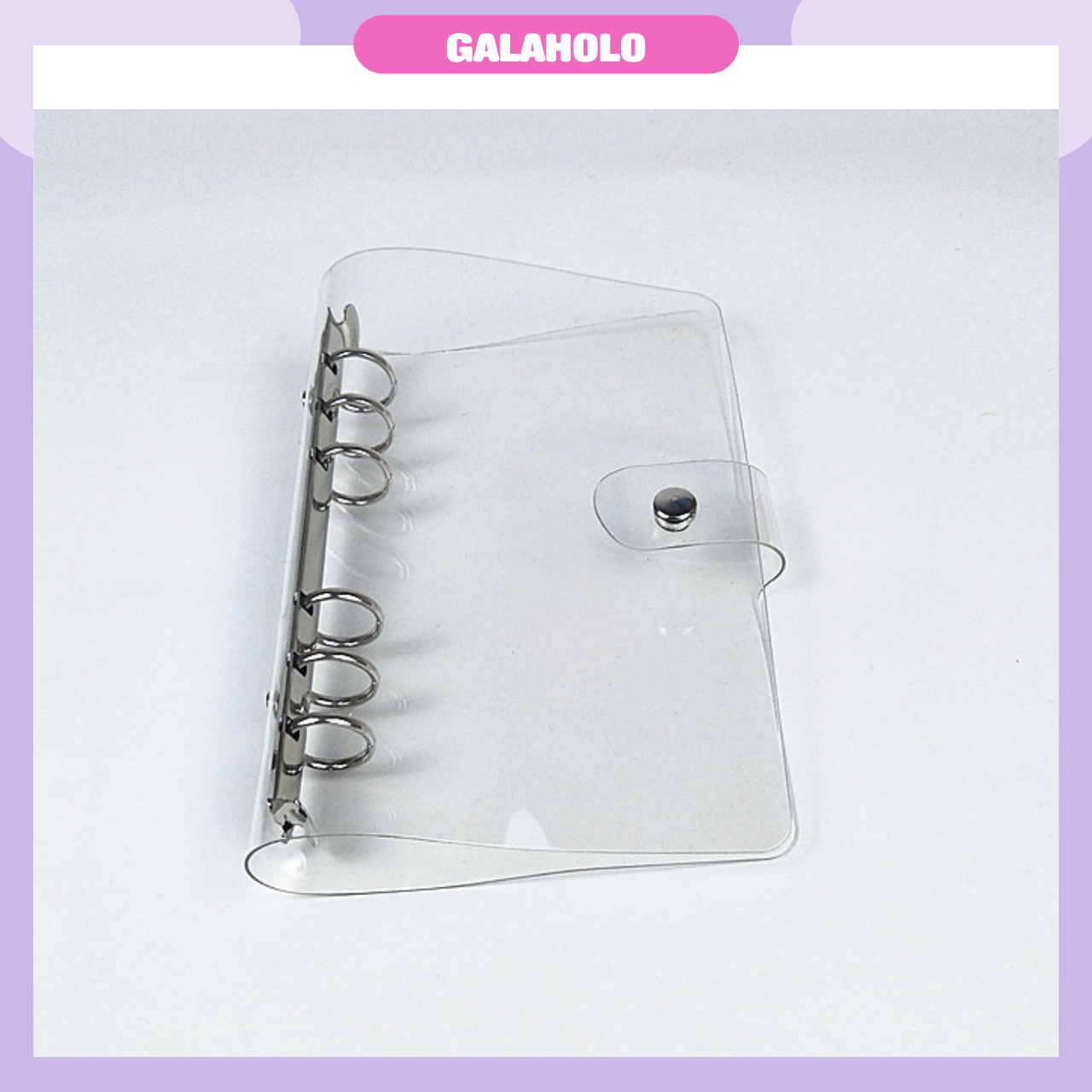 Bìa sổ còng binder nhựa dẻo trong suốt size a6/a5/a7 sc1
