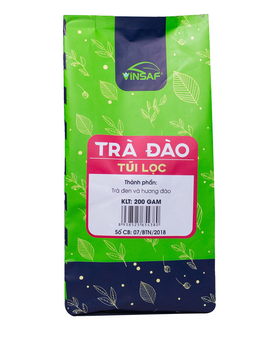 Trà đào túi lọc thơm ngon đậm vị túi 4gr ⨉ 50 gói