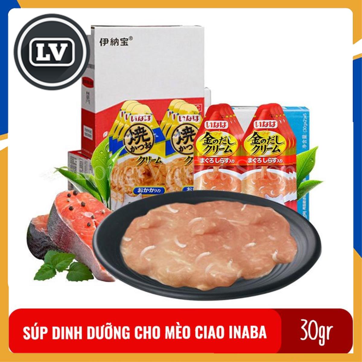Súp dinh dưỡng, bánh thưởng Inaba Ciao cho mèo gói 30g - Thức ăn dinh dưỡng Inaba cho mèo