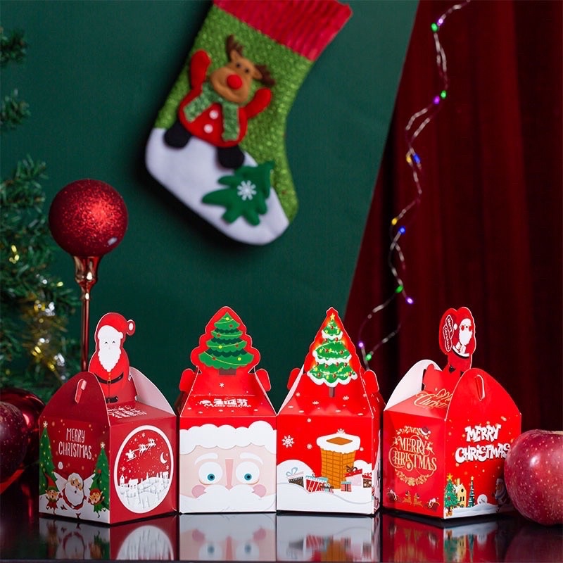Hộp đựng quà Noel, Hộp đựng kẹo noel cho học sinh nhân dịp giáng sinh