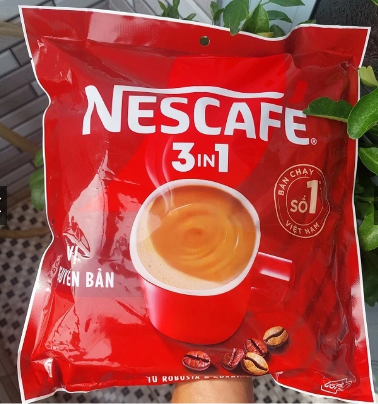 Cà phê sữa Nescafe 3in1 cà phê rang xay hòa tan đậm đà hài hòa 12(46*16g)