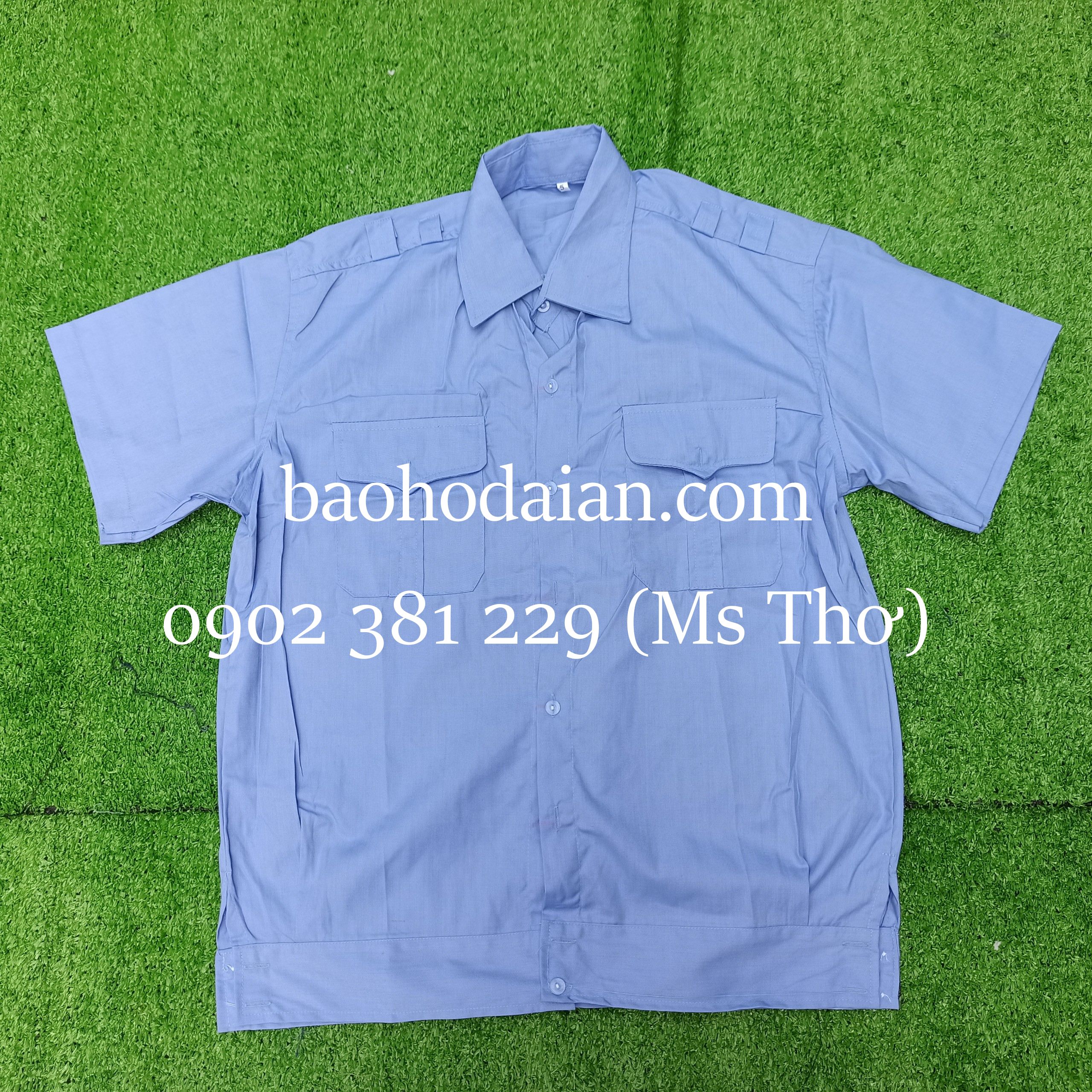 Áo đồng phục bảo vệ tay ngắn, tay dài nẹp bo dưới