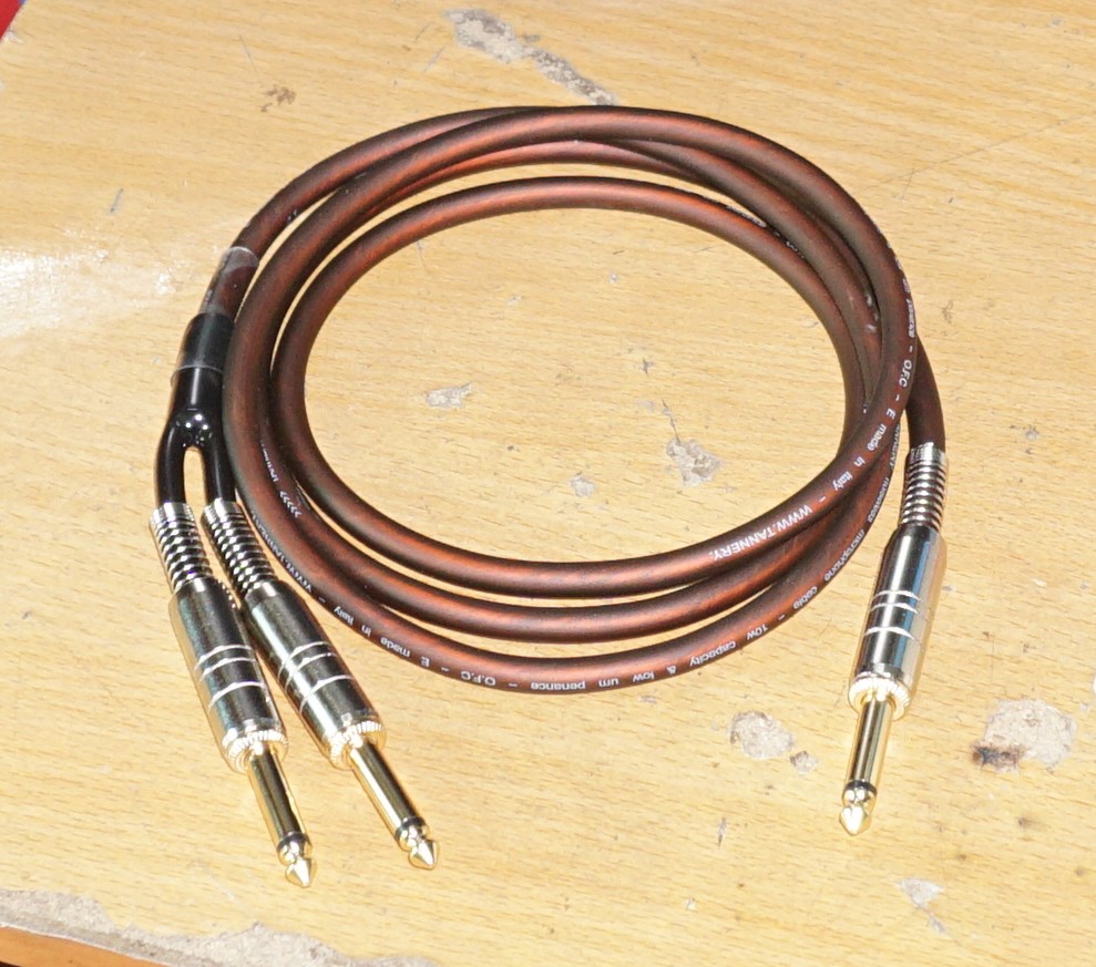 Dây 1 Đầu 6ly ra 2 Đầu 6 ly dài 1.5m , dây italy jack 6ly tốt