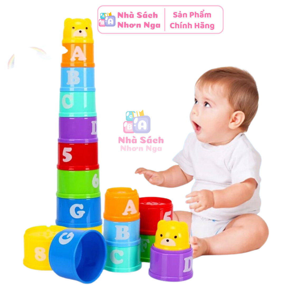 Đồ chơi thông minh cốc xếp chồng cho bé