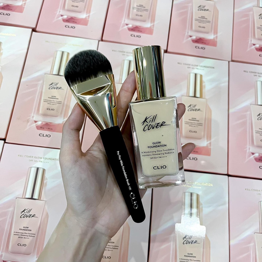 Kem nền clio kill cover glow foundation spf50 pa++++ 38g