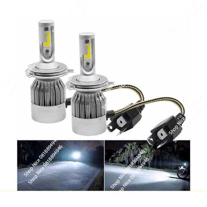 Hàng Chất giá tốt Đèn Led xe máy C6 - 2 tim giá 1 đôi