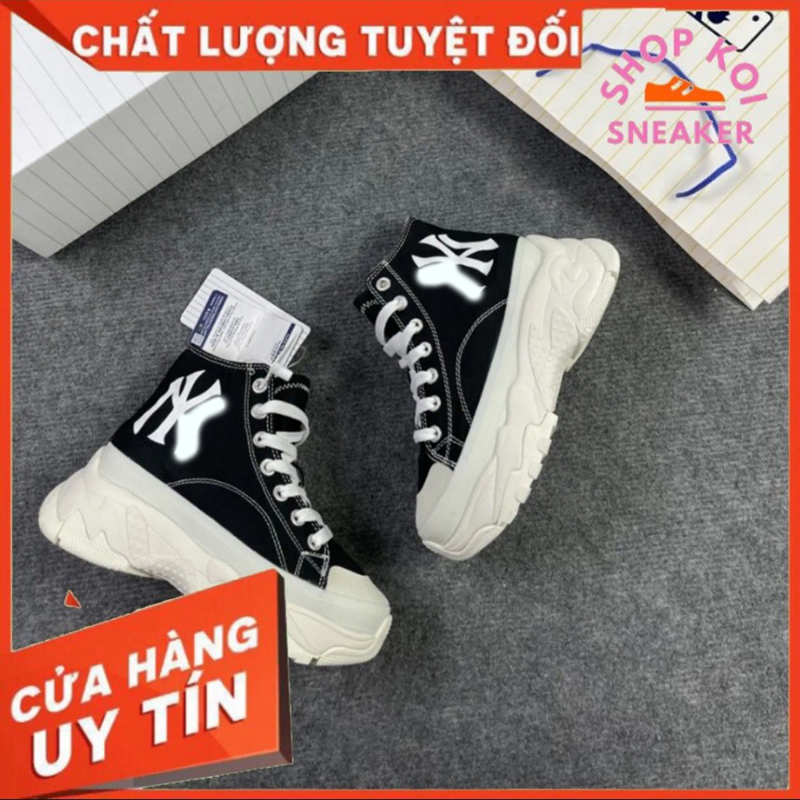 Giày thể thao Giày Sneaker Mờ Lờ Bê N,Y cổ cao độn đế giúp tăng chiều cao Full Box GD51