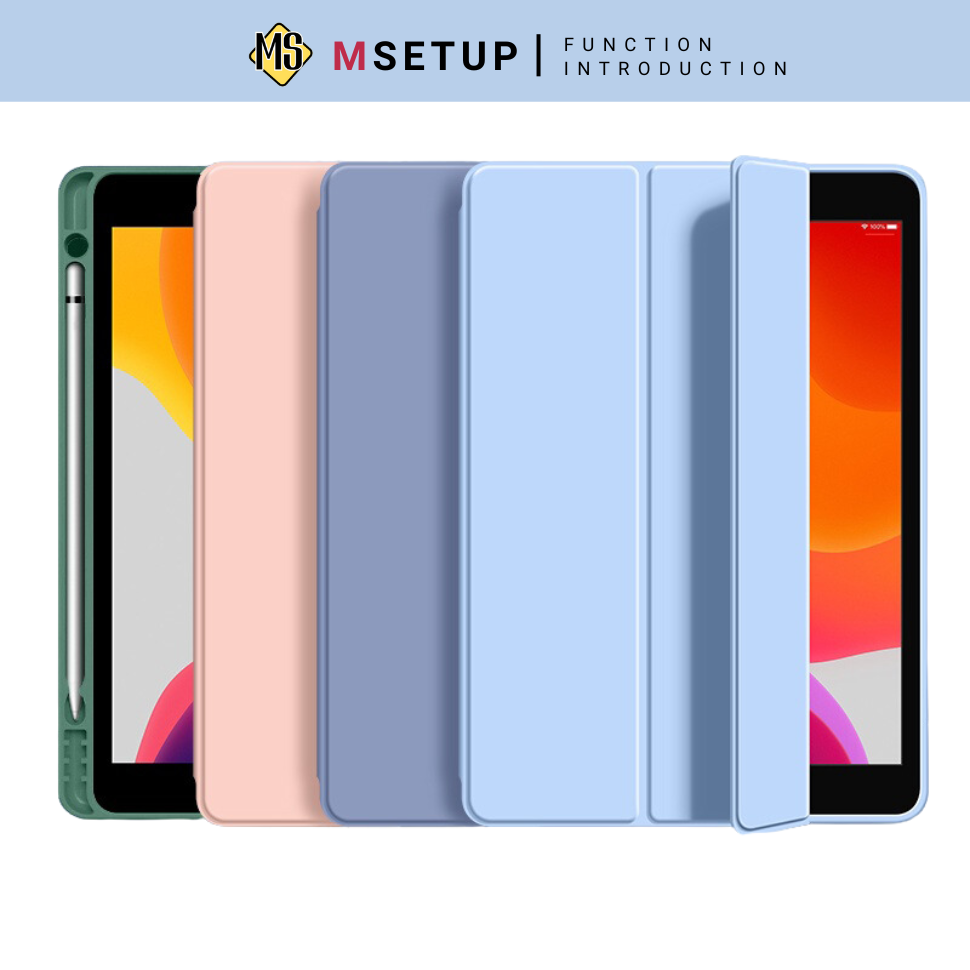 Bao Da iPad Đủ Model (Có Ngăn Đựng bút) - Ốp Lưng iPad  Mini 2 3 4 5 6, iPad Air 2 3 4 5, Gen 7 8 9 10 10.2 ,Thế Hệ 5 6, Pro 9.7 10.5 10.9 11 inch