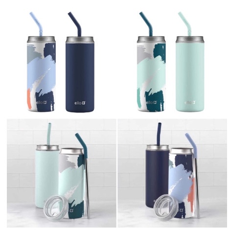 Ly giữ nhiệt nóng lạnh ello fizz 20oz vacuum insulated tumblers 591ml - mỹ