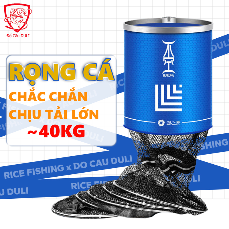 Giỏ Đựng Cá khung kim loại siêu bền Rọng đựng cá màu đỏ rượu mận, túi đựng cá gấp gọn tiện lợi Duli