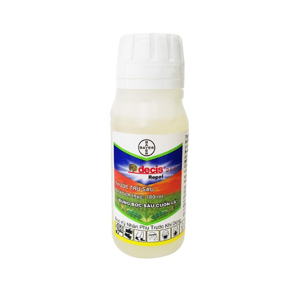 Thuốc trừ sâu cuốn lá cây trồng decis 2.5ec 100ml