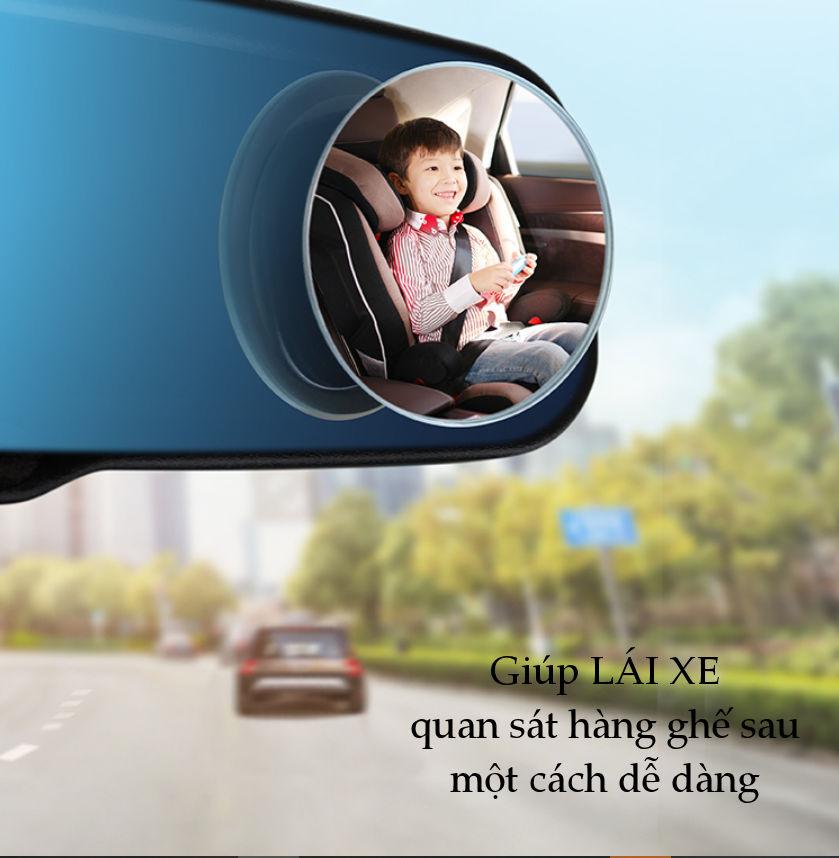 Gương cầu phụ chiếu hậu cho xe hơi, đường kính 5cm, bề mặt tráng Nano chống nước, giảm điểm mù cho lái xe UGREEN LP194 60971 Gương cầu phụ chiếu hậu cho xe hơi, đường kính 5cm, bề mặt tráng Nano chống nước, giảm điểm mù cho lái xe UGREEN LP194 60971
