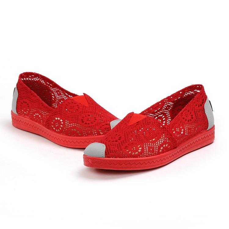Giày slip on vải ren cao cấp thoáng mát gttg23 hap1551