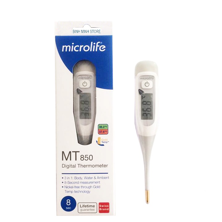 Nhiệt Kế Điện Tử Kẹp Nách Microlife MT850  đo nhanh 8giây