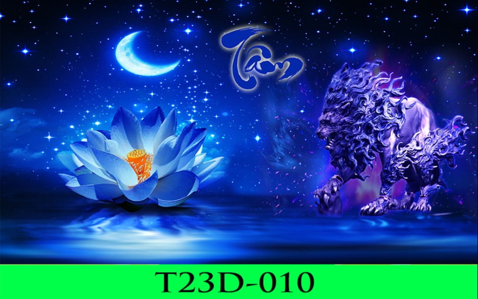 Tranh 3d bể cá t23d 010 fuil kích thước