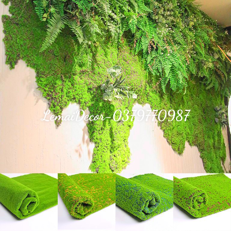 Tấm thảm rêu trang trí  kích thước 100cm*100cm(Loại cao cấp)