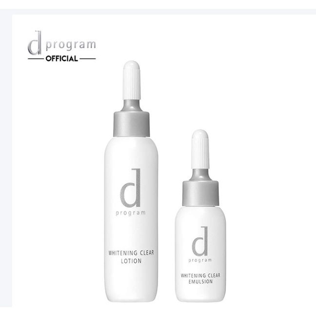 Bộ 2 Sản Phẩm Dùng Thử Dưỡng Trắng Da D Program Whitening Clear Set