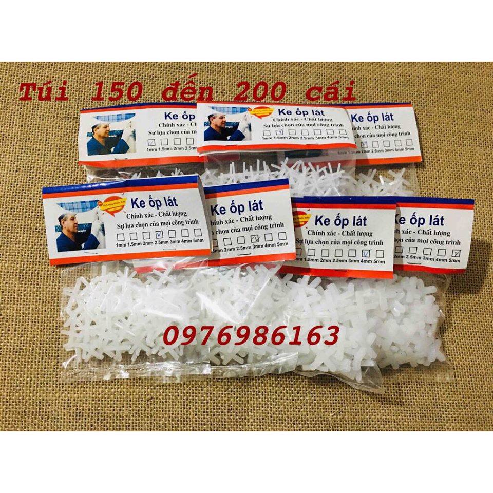 10 Túi ke ốp lát gạch chữ thập kích thước 4li. 5li
