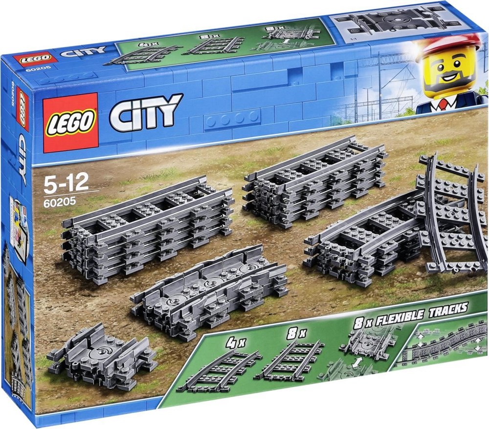 BRICK4U - LEGO  CITY - 60205 - TRACKS - BỘ ĐƯỜNG RAY XE LỬA