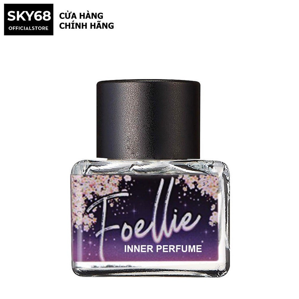 [Che Tên Nhạy Cảm] Nước hoa vùng kín hương đào ngọt ngào Foellie Eau De Innerb Perfume 5ml - Cherry Blossom (chai màu tím)