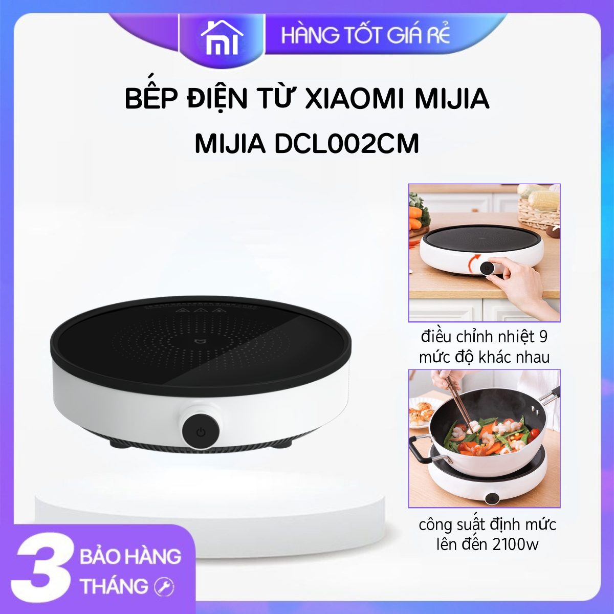 Xiaomi mijia dcl002cm bếp điện từ youth version/ zhiwuzhu zcl010-1a bếp điện từ thông minh - mijia