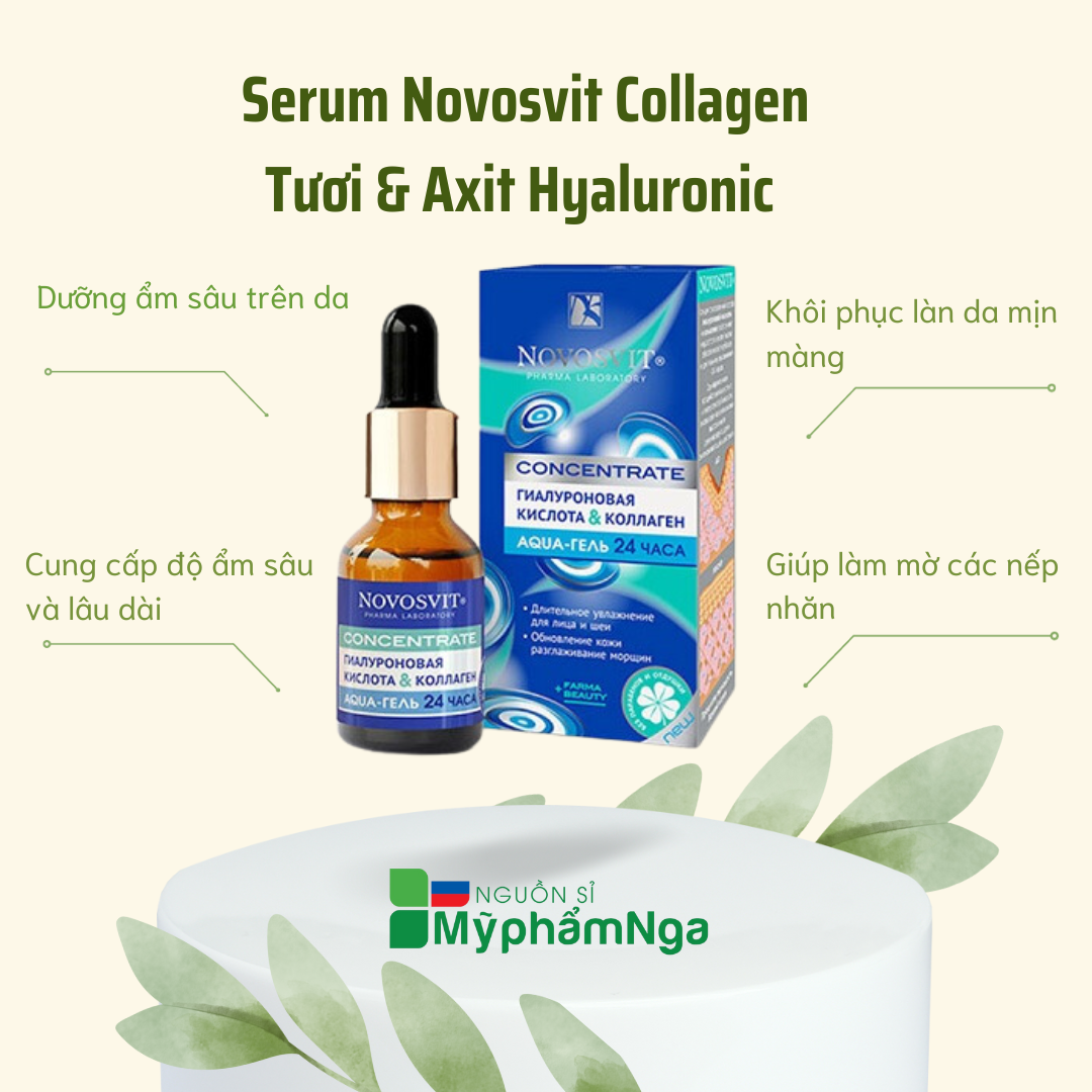 Novosvit xanh - Serum Novosvit collagen & acid hyaluronic
