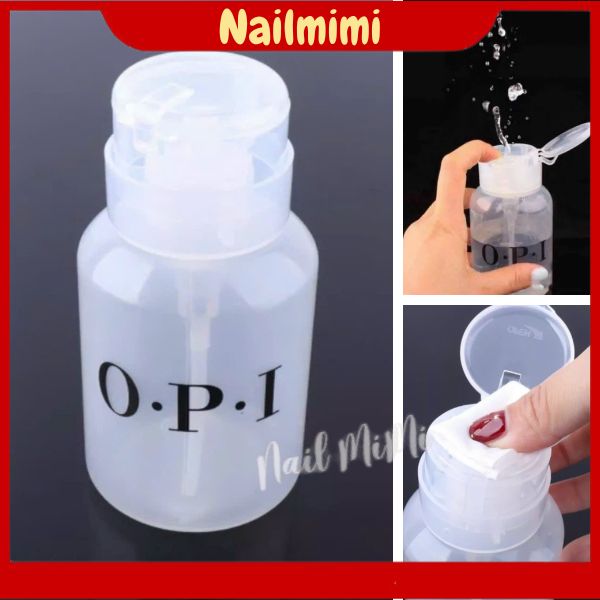 Bình nhún OPI đựng nước lau gel - Bình đựng dung dịch axeton 250ml