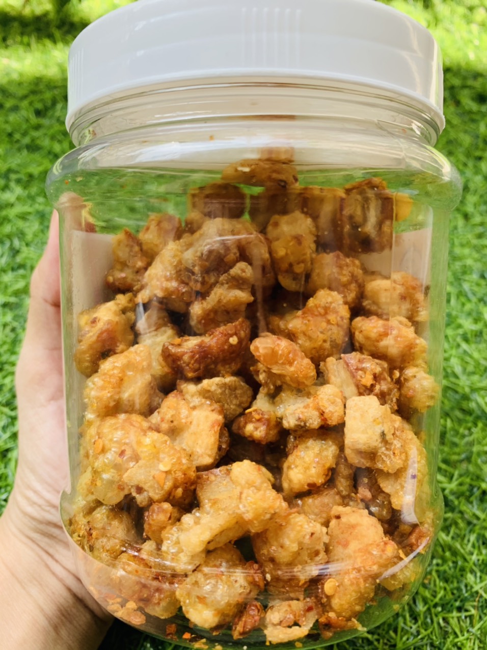 Tóp mỡ rim nước mắm cháy tỏi ớt giòn tan MeLy - hủ 300g