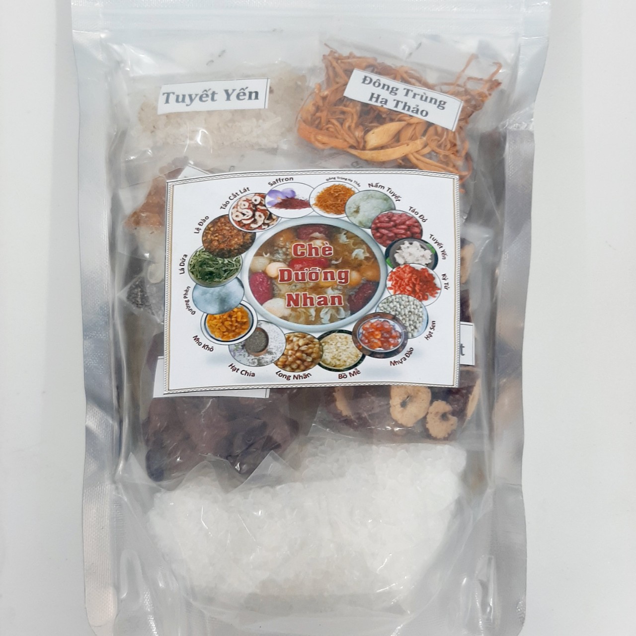 [HCM]SET chè dưỡng nhan 12 vị có Đông Trùng Hạ Thảo - Nấu 10-15 chai(ly) 330ml