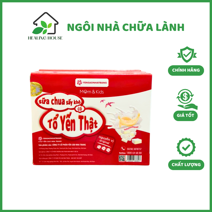 VIÊN SỮA CHUA SẤY KHÔ CÓ TỔ YẾN THẬT