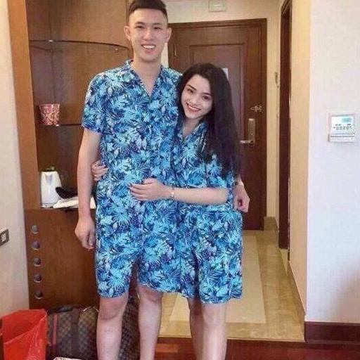 [ SIÊU SALE 50% ] Bộ Quần Áo Pizama Nam Nữ Chất Liệu Kate Thái Cực Hot Bộ Hoa Quả Nam Nữ Đi Biển Hot Hit Đủ Size Chất Thô Kate Ã56