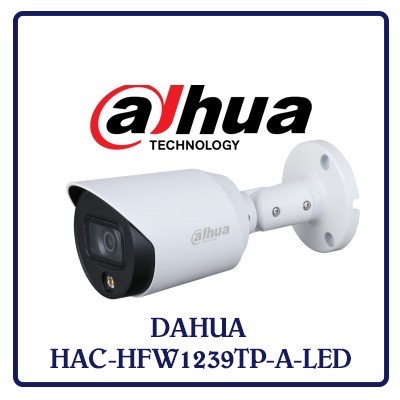 Camera hdcvi 2mp full color dahua dh-hac-hfw1239tp-a-led