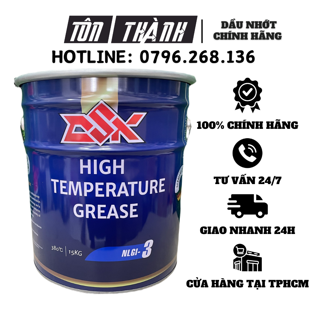 Mỡ bò chịu nhiệt cao 380 độ OSK 15kg mỡ chịu nhiệt tốt