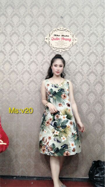 Đầm lanh 3d qc siêu mát