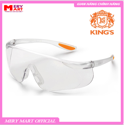 Kính bảo hộ lao động King's KY-1151 giúp bảo vệ mắt chống bụi chống tĩnh điện tia UV