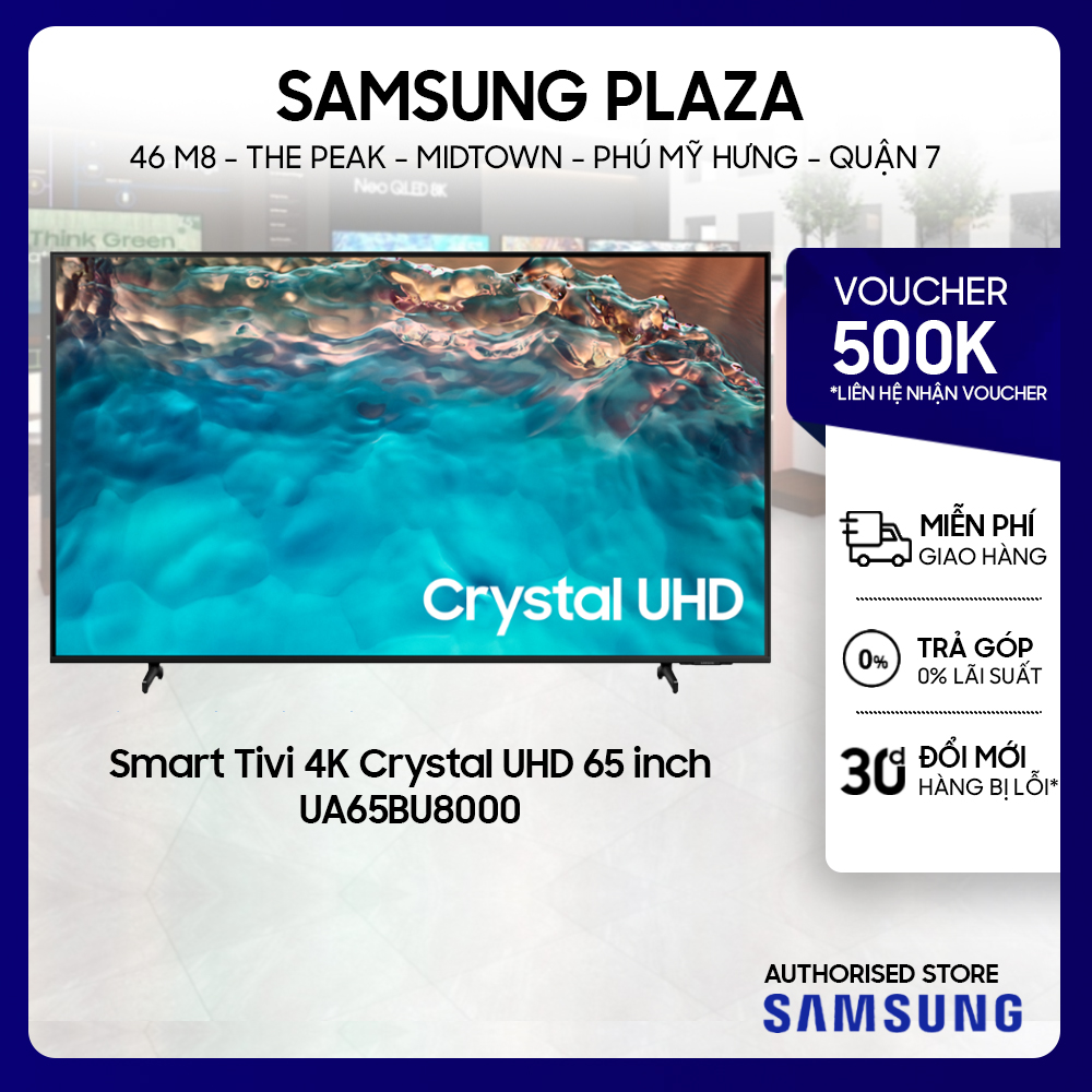 [TPHCM] 65BU8000 - Smart Tivi Samsung Crystal UHD 4K 65 inch UA65BU8000 UA65BU8000KXXV