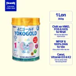 Sữa bột YOKO GOLD 1 350g (cho trẻ từ 0 - 1 tuổi) - Sữa cho trẻ sơ sinh Dưỡng chất tốt từ Nhật Bản, Vị Nhạt thanh mát, Tiêu hóa khỏe, giúp bé dễ hấp thu
