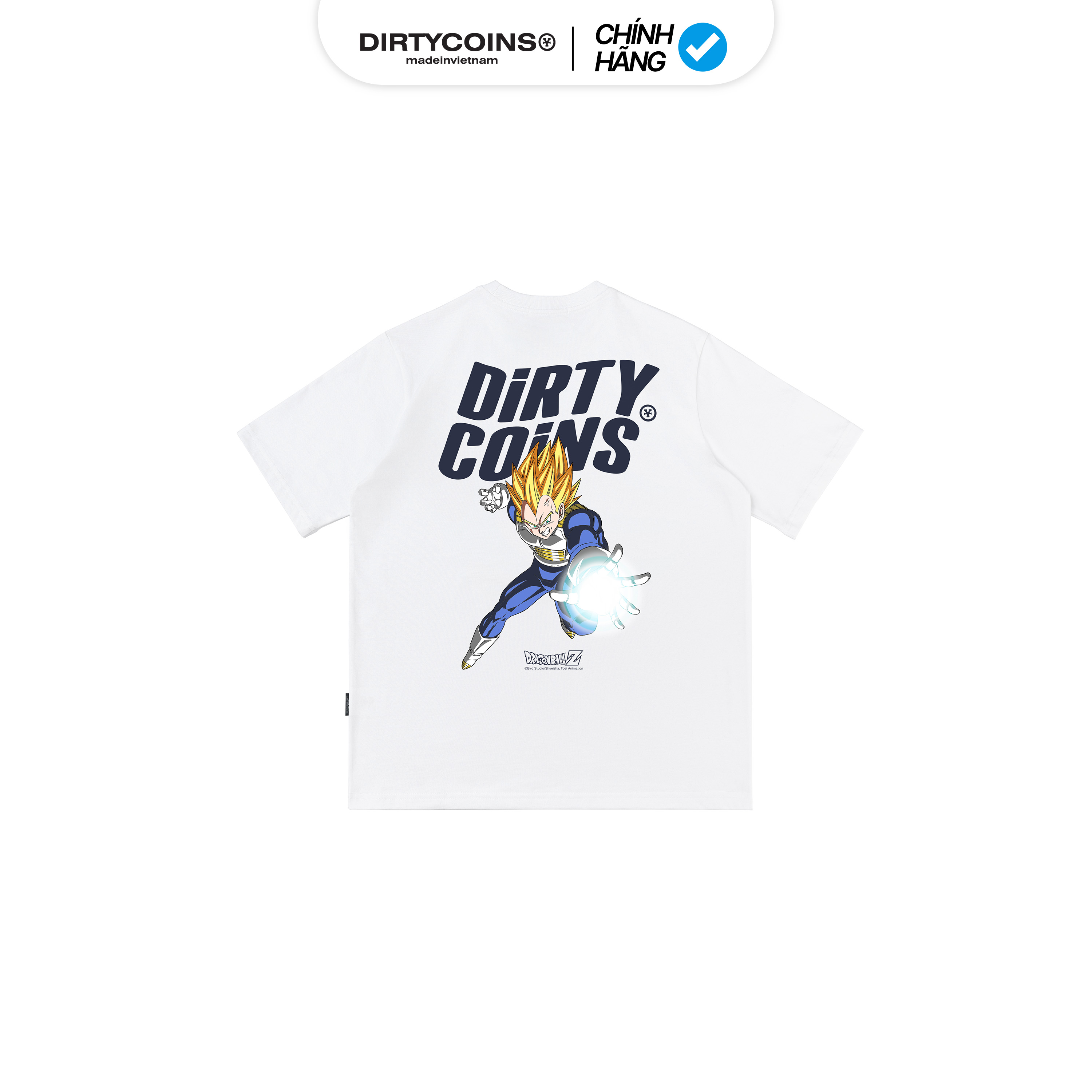 Áo thun DIRTYCOINS | DRAGON BALL Z Vegeta T-Shirt - White