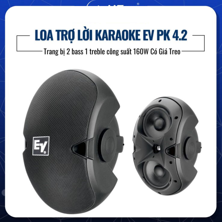 Đôi Loa Trợ Lời Karaoke EV PK 4.2 Công Suất 160W 2 Bass 1 Treble Có Giá Treo Thiết Kế Và Âm Thanh Vượt Trội Loa Quán Cà Phê Loa Trợ Lời Karaoke Đa Năng Cho Karaoke Và Không Gian Âm Nhạc Âm Thanh Vượt Trội