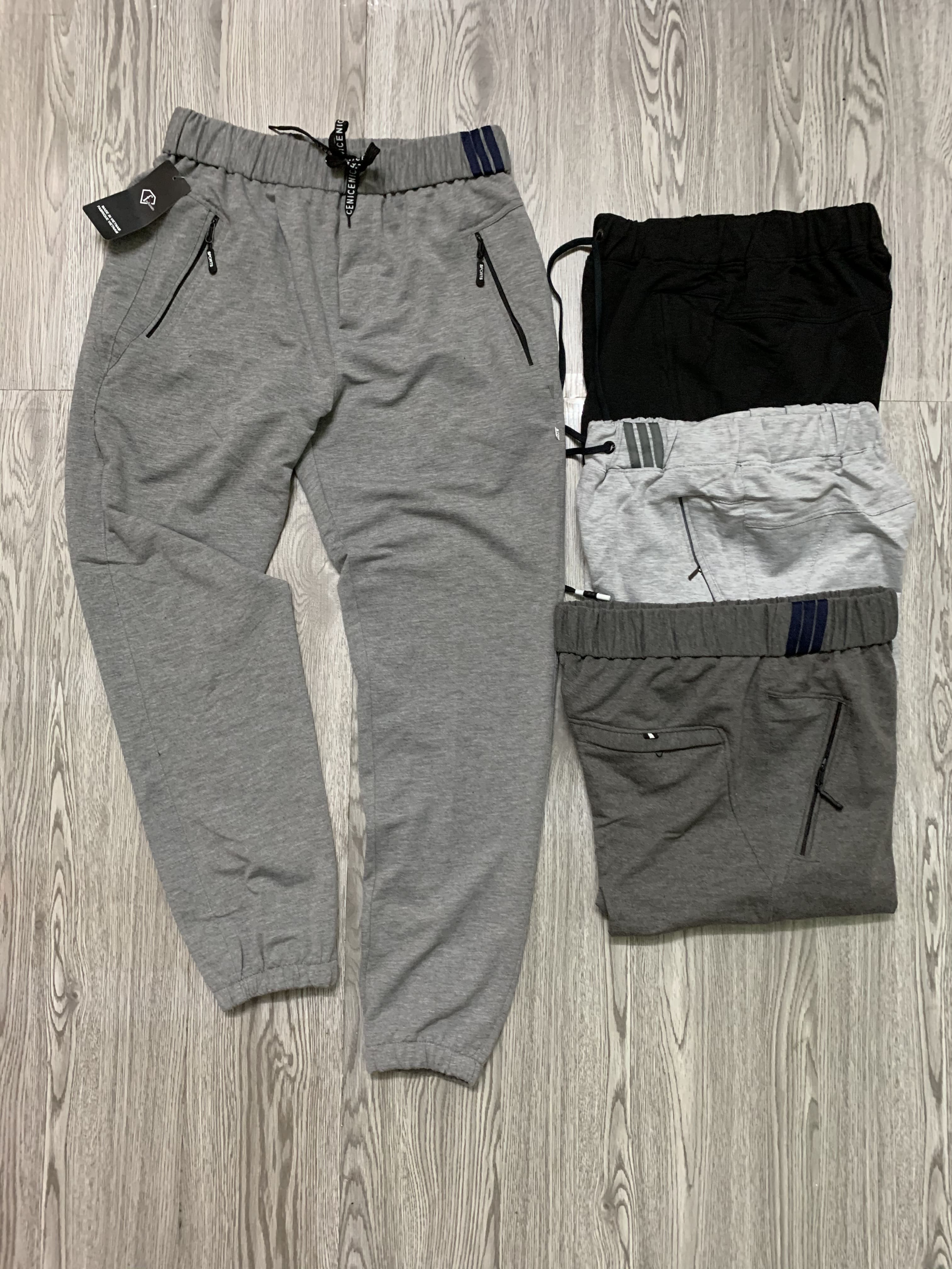 Quần Nỉ Jogger , da cá co giãn 4 chiều, 3 túi khóa ( ảnh chụp thật )