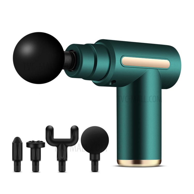 Máy massage gun kh-720 máy massage cầm tay mini đấm lưng mát xa trị liệu cổ vai gáy 4 đầu 6 chế độ