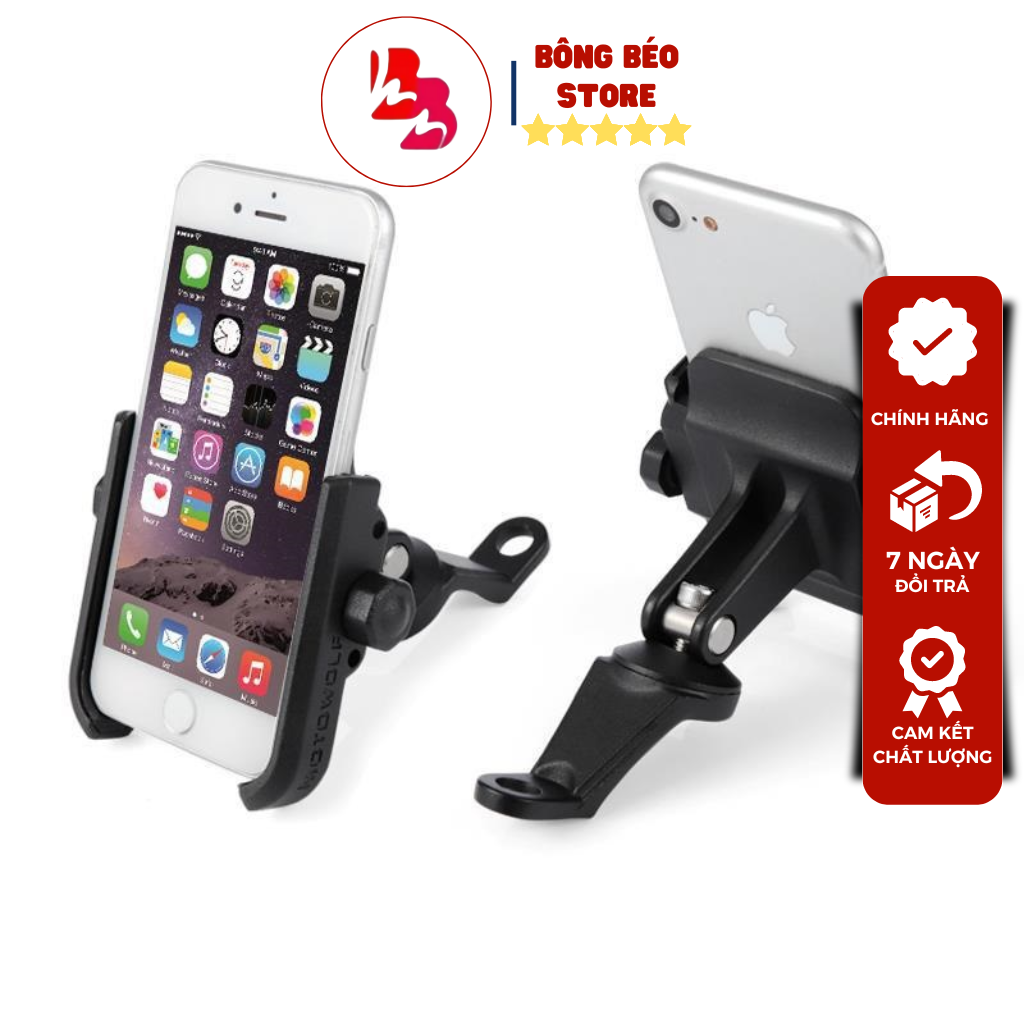 Giá Đỡ - Kẹp Xe Máy MOTOWOLF Cực Chắc Chắn Gắn Gương Chiếu Hậu