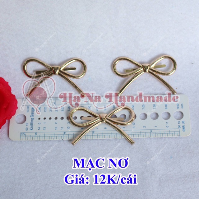 Mạc nơ trơn trang trí 12k/cái