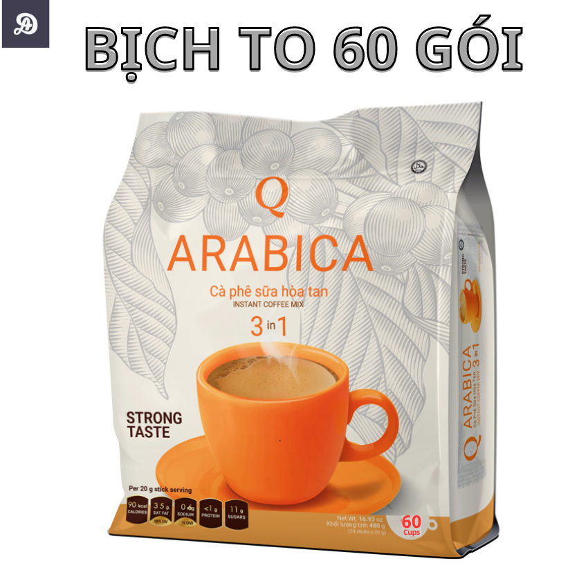 CÀ PHÊ ARABICA BỊCH TO (bịch 60 gói x 20gr) Trần Quang