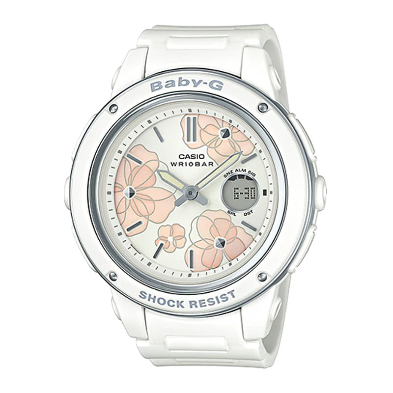 Đồng hồ nữ casio dây cao su chính hãng casio baby-g bga-150fl-7adr